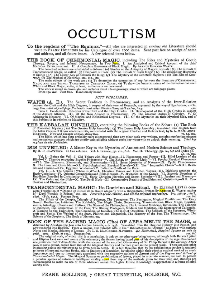 Original scan of The Equinox (Volume I, Number V), PDF page 308