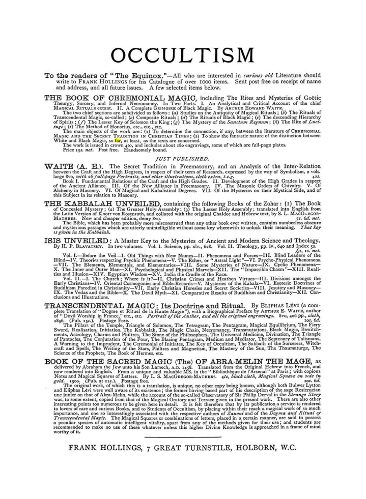 Original scan of The Equinox (Volume I, Number V), PDF page 308
