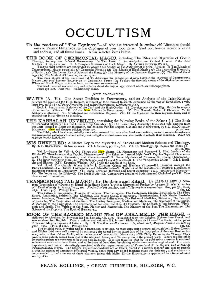 Original scan of The Equinox (Volume I, Number V), PDF page 308