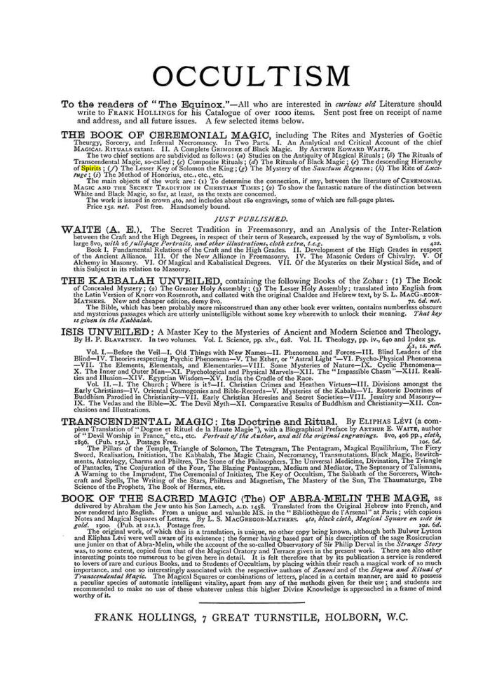 Original scan of The Equinox (Volume I, Number V), PDF page 308