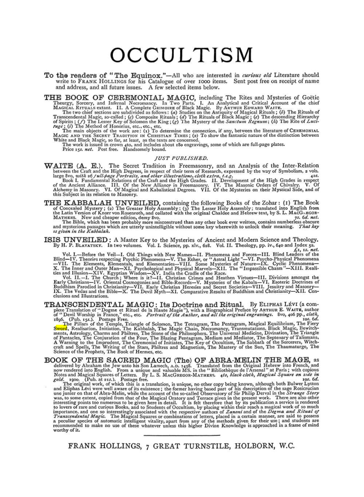 Original scan of The Equinox (Volume I, Number V), PDF page 308