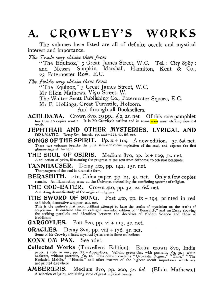 Original scan of The Equinox (Volume I, Number V), PDF page 316