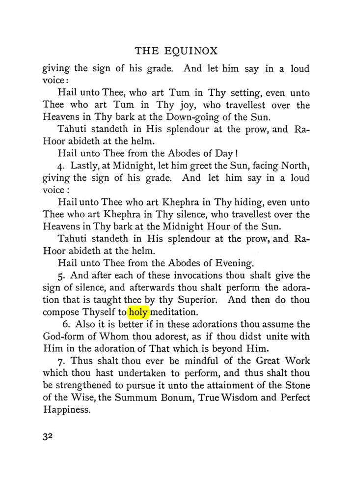 Original scan of The Equinox (Volume I, Number V), PDF page 40