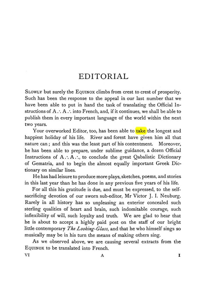 Original scan of The Equinox (Volume I, Number V), PDF page 9