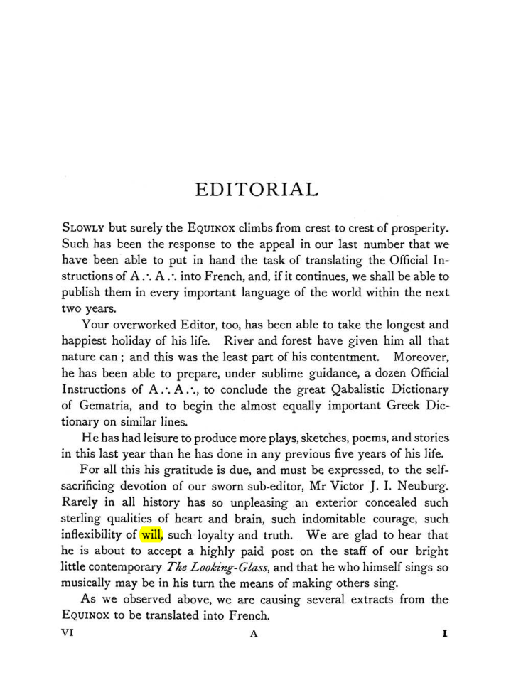 Original scan of The Equinox (Volume I, Number V), PDF page 9