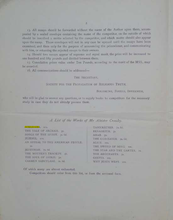 Original scan of A Career for an Essay, PDF page 2