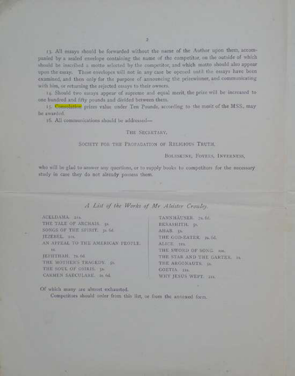 Original scan of A Career for an Essay, PDF page 2