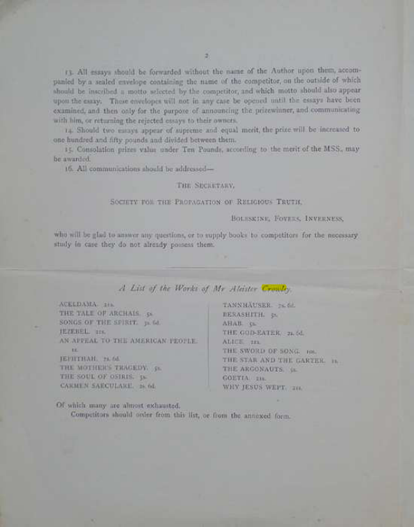 Original scan of A Career for an Essay, PDF page 2