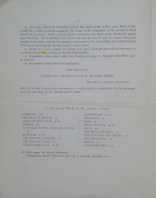 Original scan of A Career for an Essay, PDF page 2