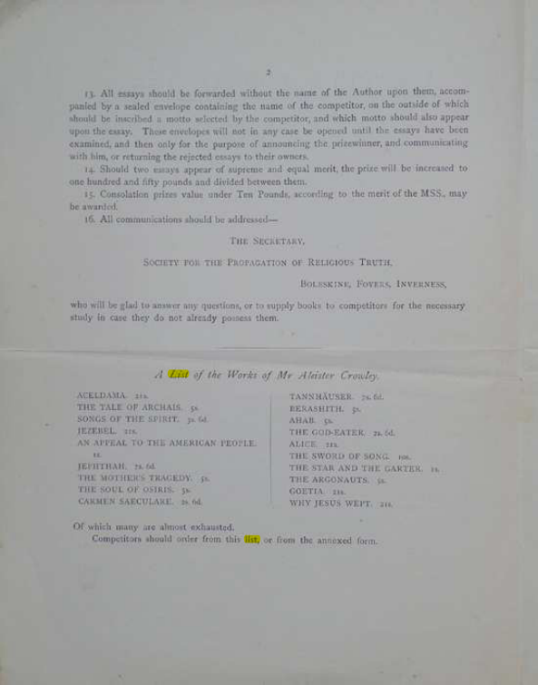 Original scan of A Career for an Essay, PDF page 2
