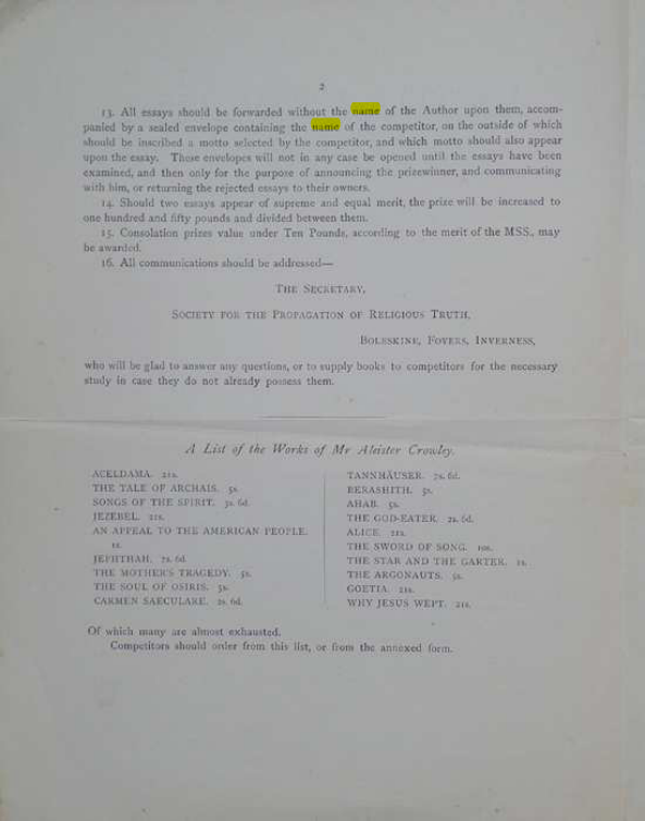 Original scan of A Career for an Essay, PDF page 2