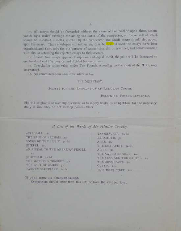 Original scan of A Career for an Essay, PDF page 2