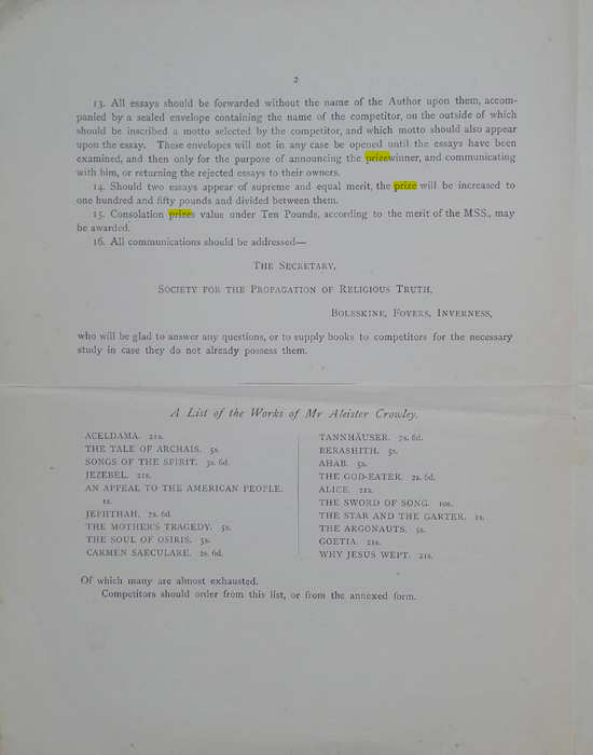 Original scan of A Career for an Essay, PDF page 2