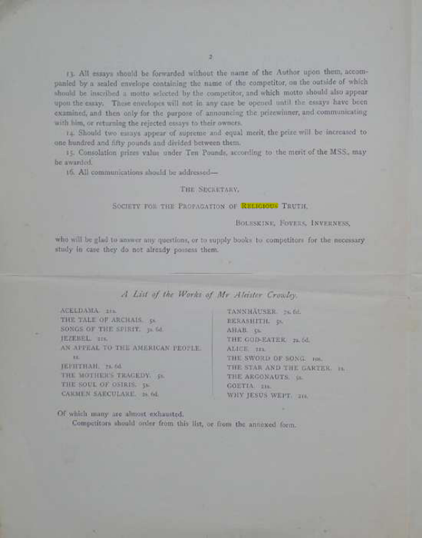 Original scan of A Career for an Essay, PDF page 2