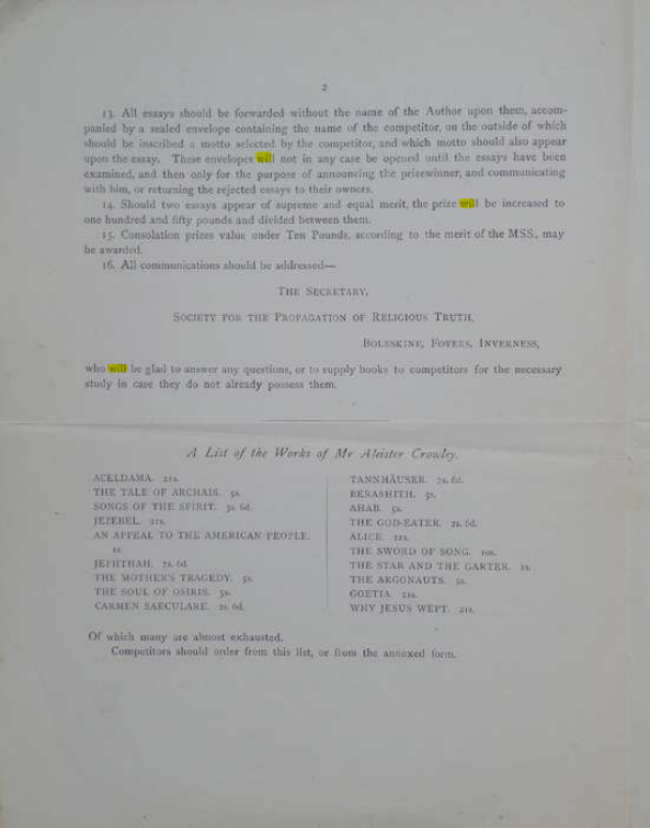 Original scan of A Career for an Essay, PDF page 2