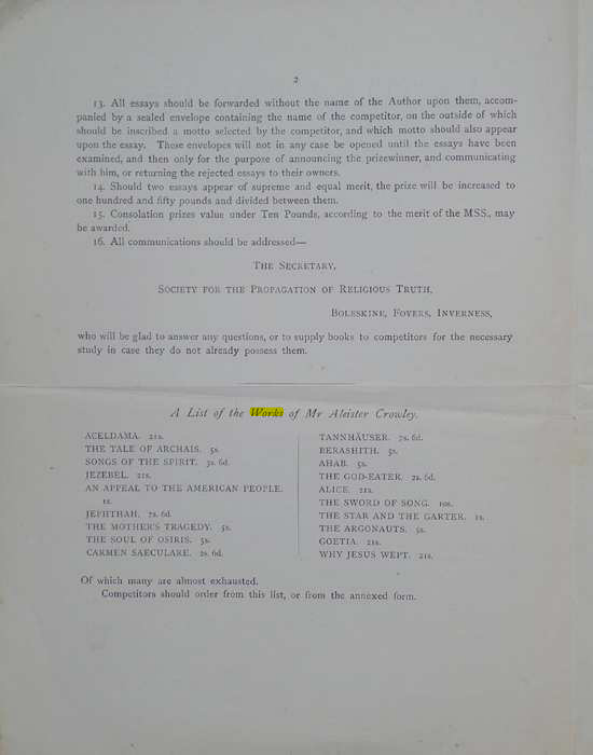 Original scan of A Career for an Essay, PDF page 2