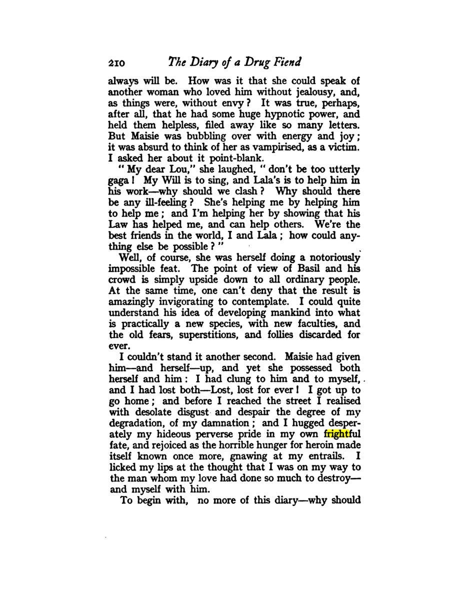 Original scan of Diary of a Drug Fiend, PDF page 224