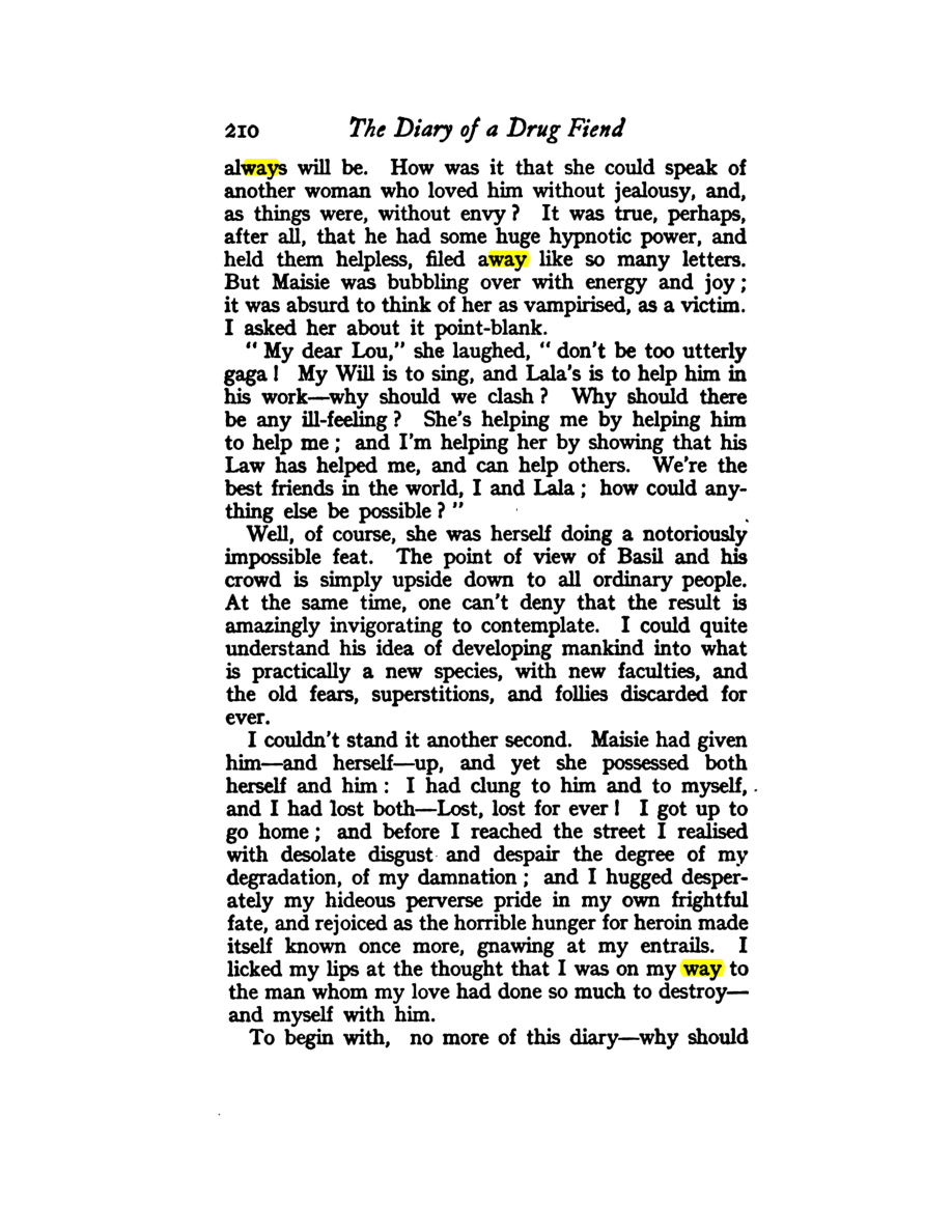 Original scan of Diary of a Drug Fiend, PDF page 224