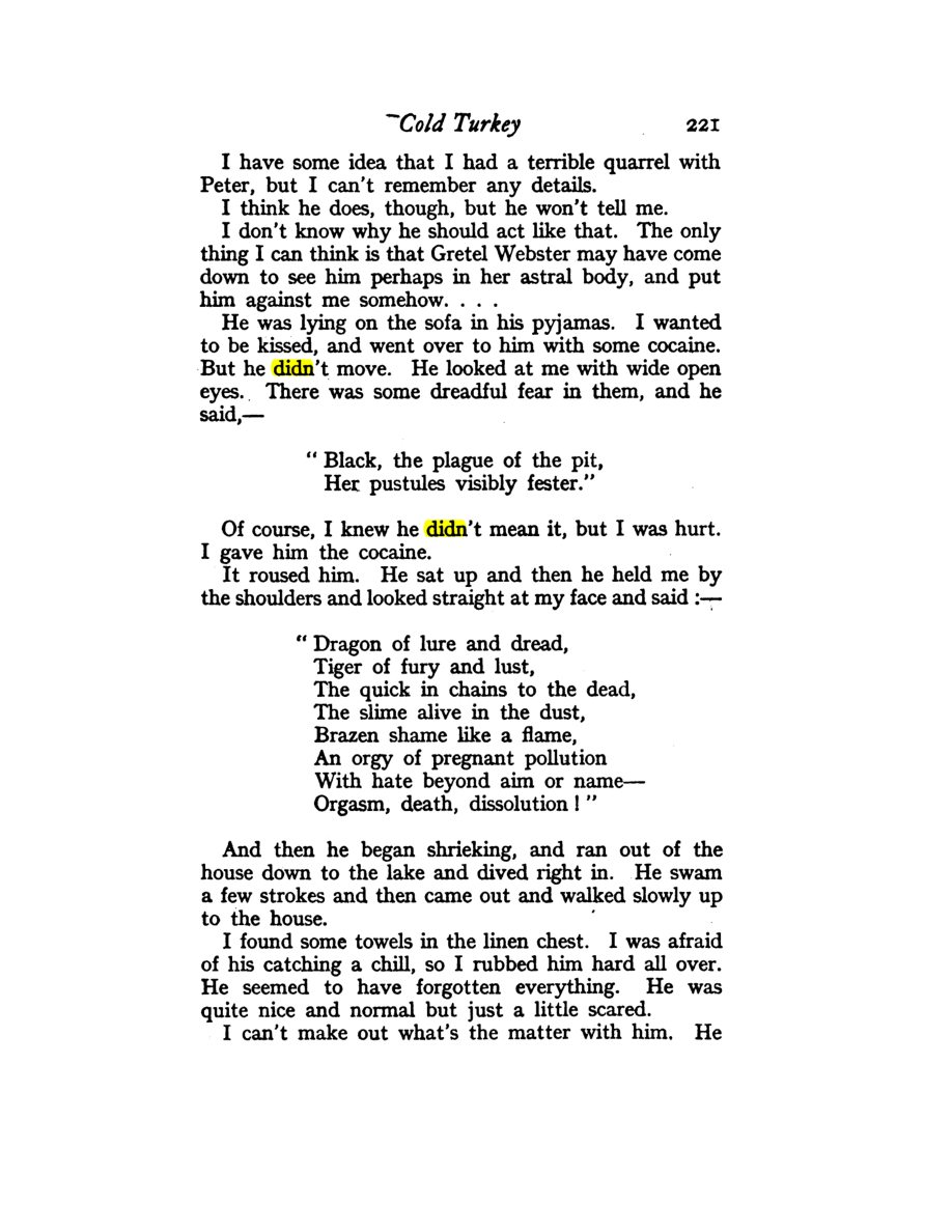 Original scan of Diary of a Drug Fiend, PDF page 235