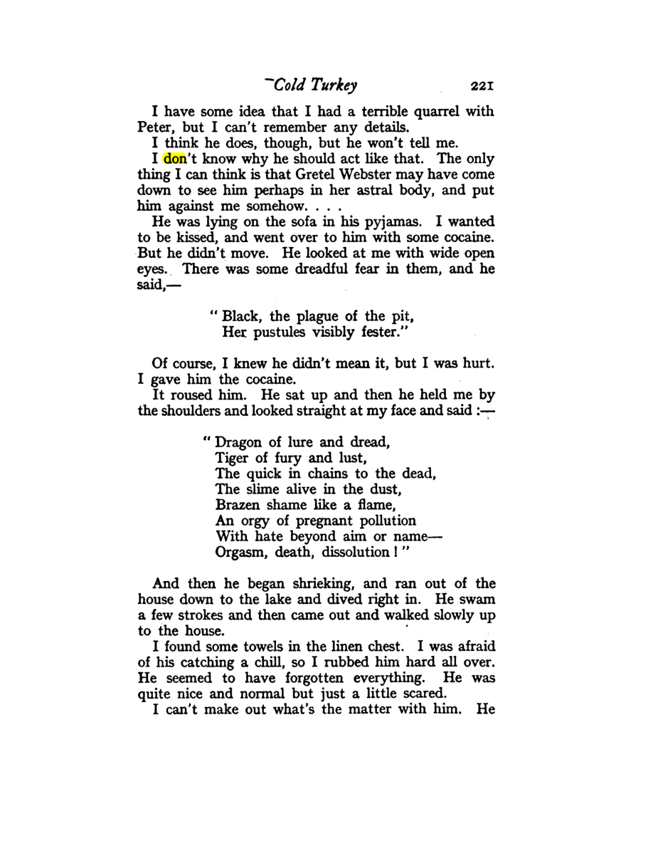 Original scan of Diary of a Drug Fiend, PDF page 235