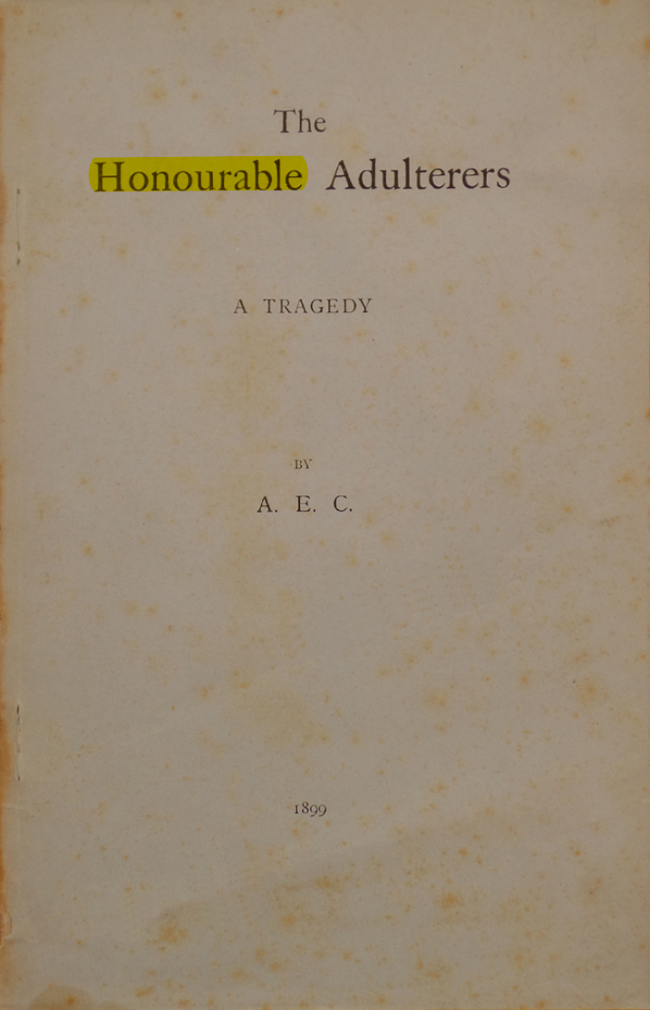 Original scan of The Honourable Adulterers, PDF page 1