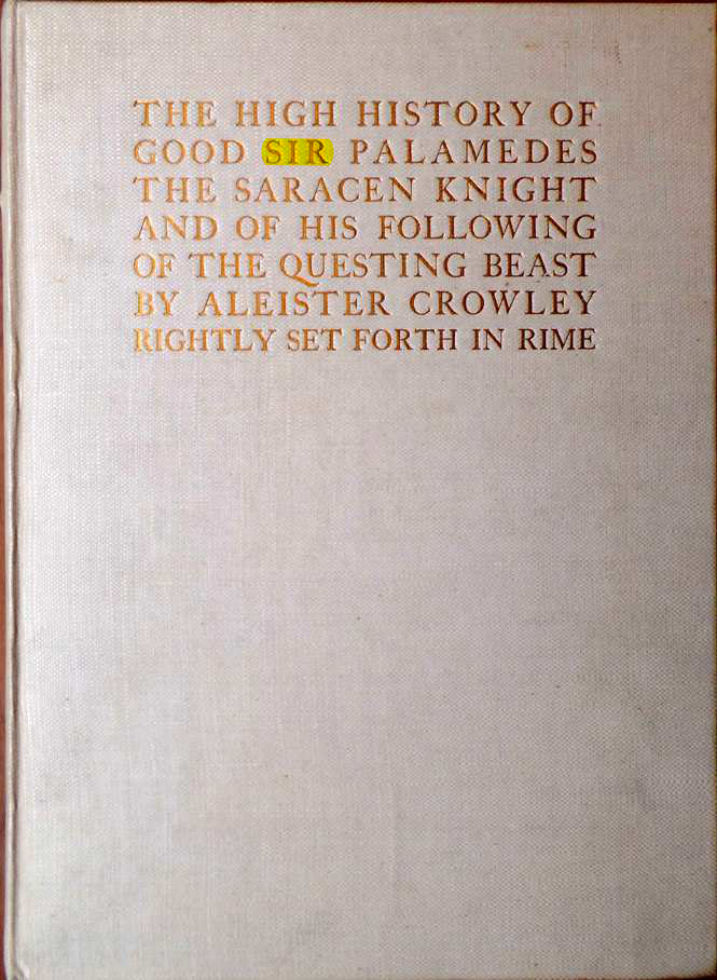 Original scan of Sir Palamedes, PDF page 1