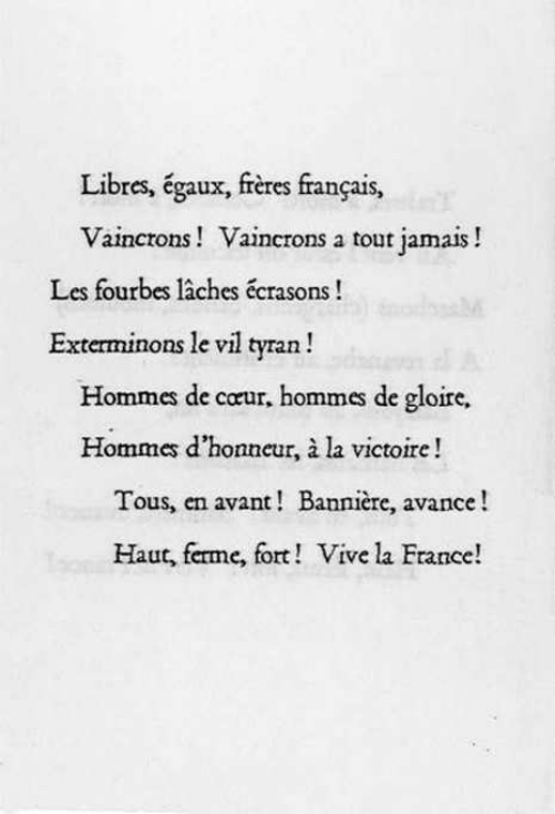 Original scan of La Gauloise. Song of the Fighting French, PDF page 4