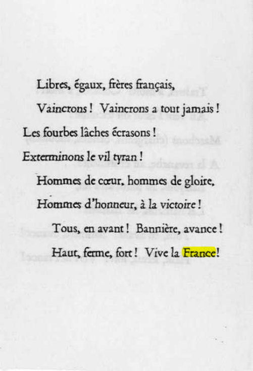 Original scan of La Gauloise. Song of the Fighting French, PDF page 4