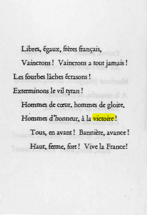 Original scan of La Gauloise. Song of the Fighting French, PDF page 4