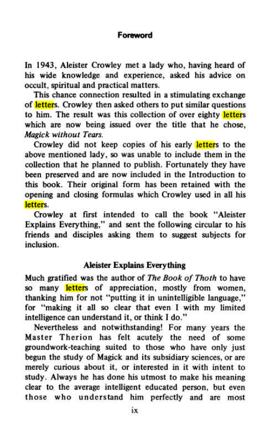Original scan of Magick Without Tears, PDF page 10