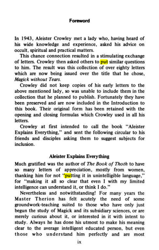 Original scan of Magick Without Tears, PDF page 10