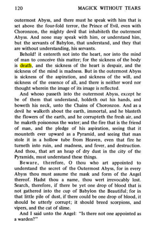 Original scan of Magick Without Tears, PDF page 153