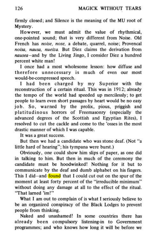 Original scan of Magick Without Tears, PDF page 159