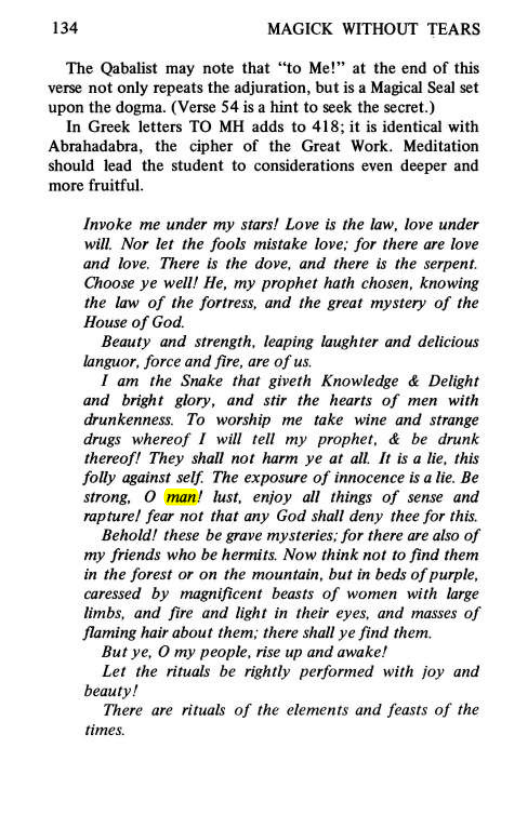 Original scan of Magick Without Tears, PDF page 167