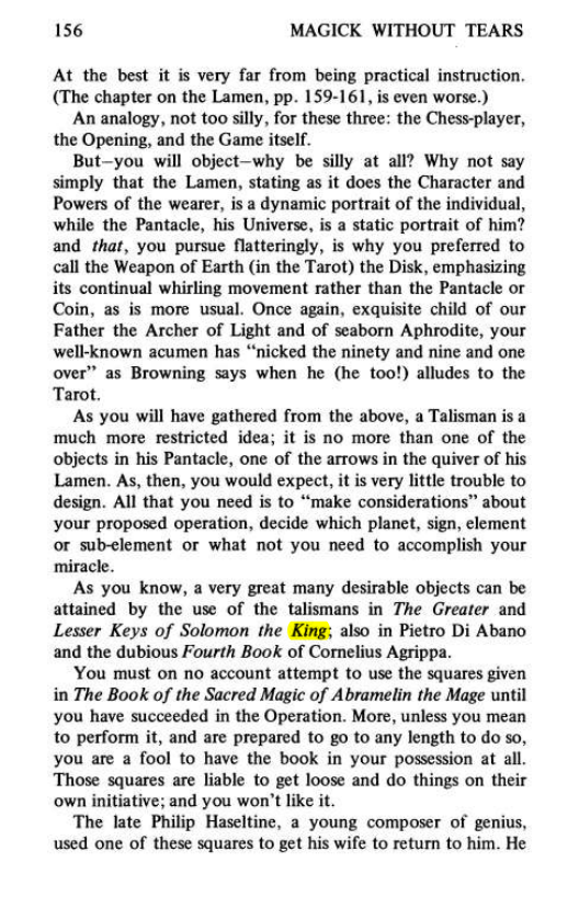 Original scan of Magick Without Tears, PDF page 189