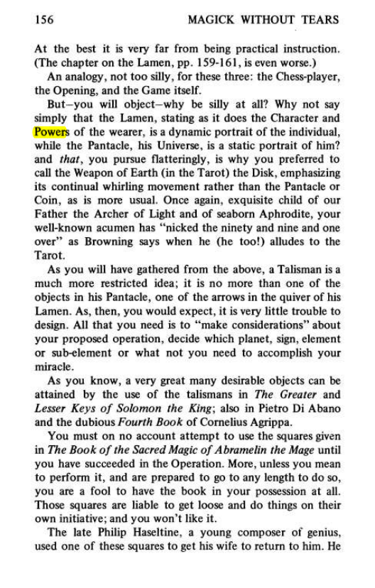 Original scan of Magick Without Tears, PDF page 189