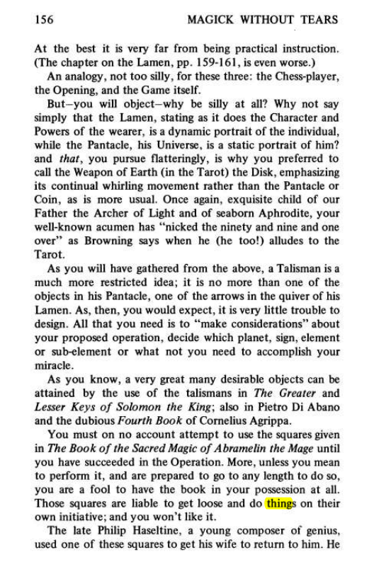 Original scan of Magick Without Tears, PDF page 189