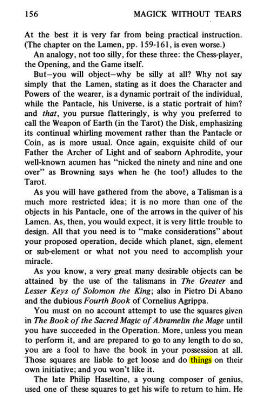 Original scan of Magick Without Tears, PDF page 189