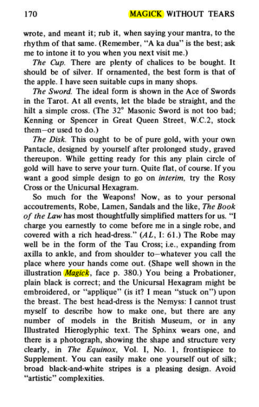 Original scan of Magick Without Tears, PDF page 203
