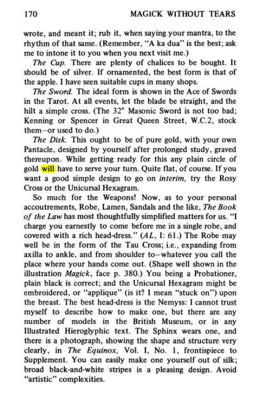Original scan of Magick Without Tears, PDF page 203