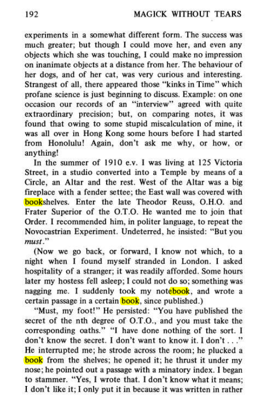 Original scan of Magick Without Tears, PDF page 225