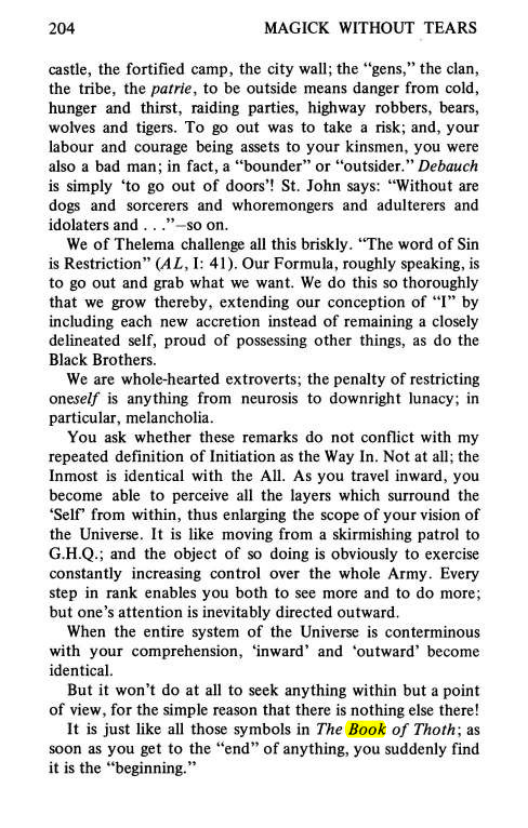 Original scan of Magick Without Tears, PDF page 237