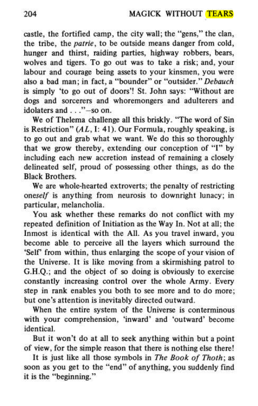 Original scan of Magick Without Tears, PDF page 237