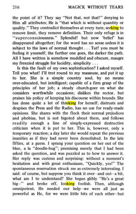 Original scan of Magick Without Tears, PDF page 249