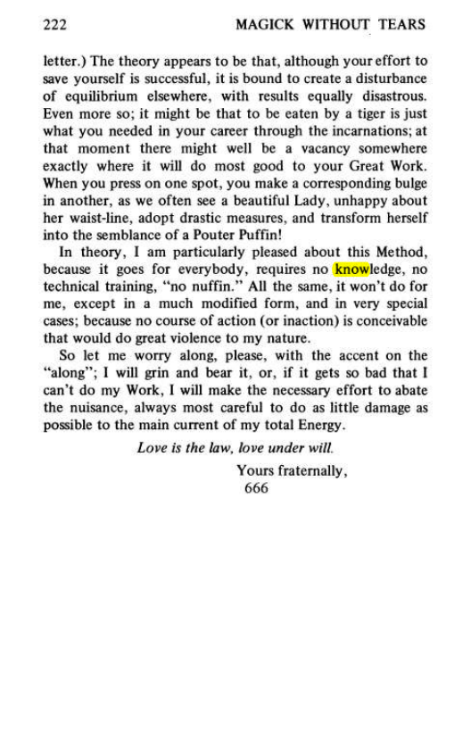 Original scan of Magick Without Tears, PDF page 255