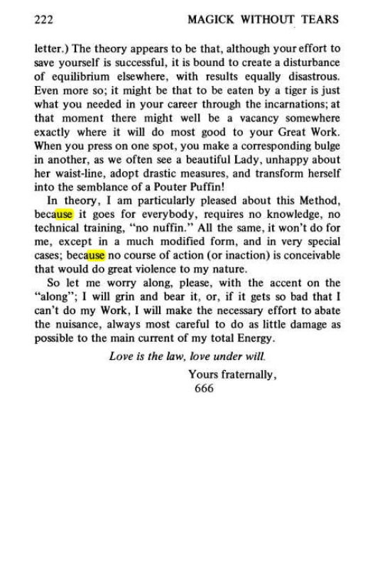 Original scan of Magick Without Tears, PDF page 255