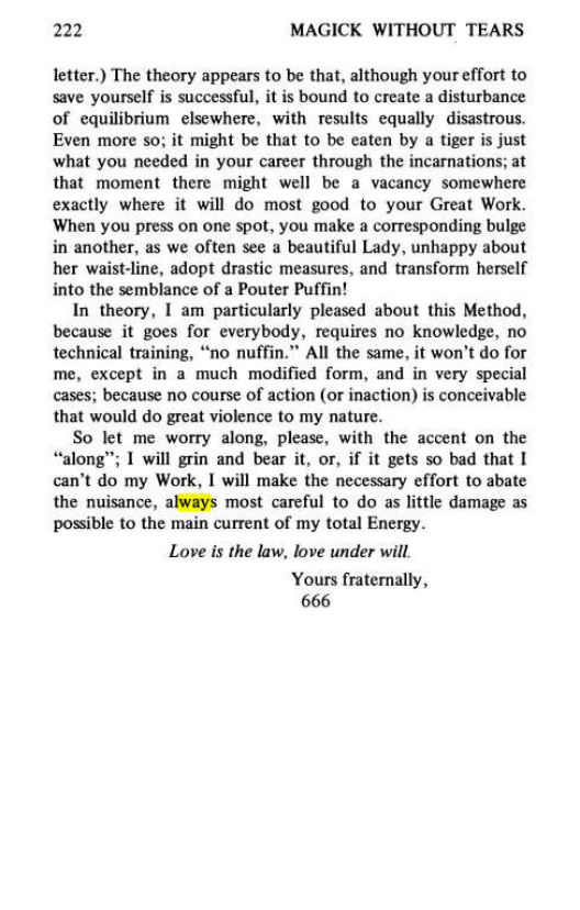 Original scan of Magick Without Tears, PDF page 255