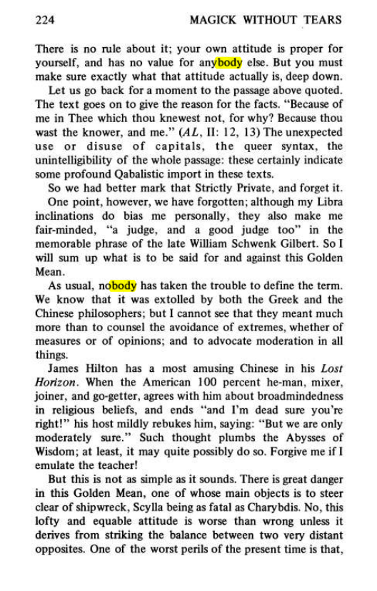 Original scan of Magick Without Tears, PDF page 257
