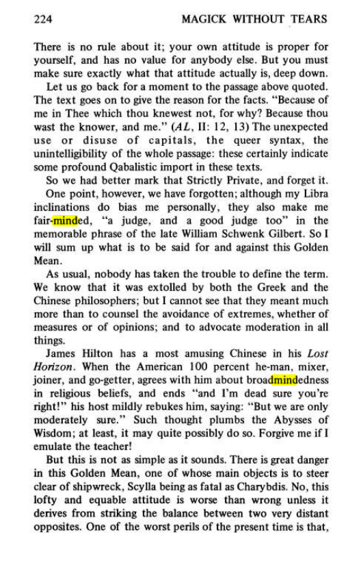 Original scan of Magick Without Tears, PDF page 257