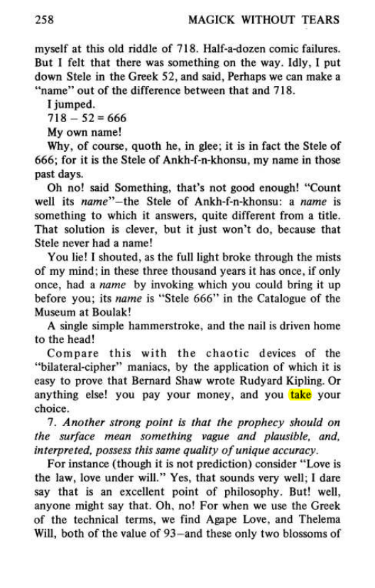 Original scan of Magick Without Tears, PDF page 291